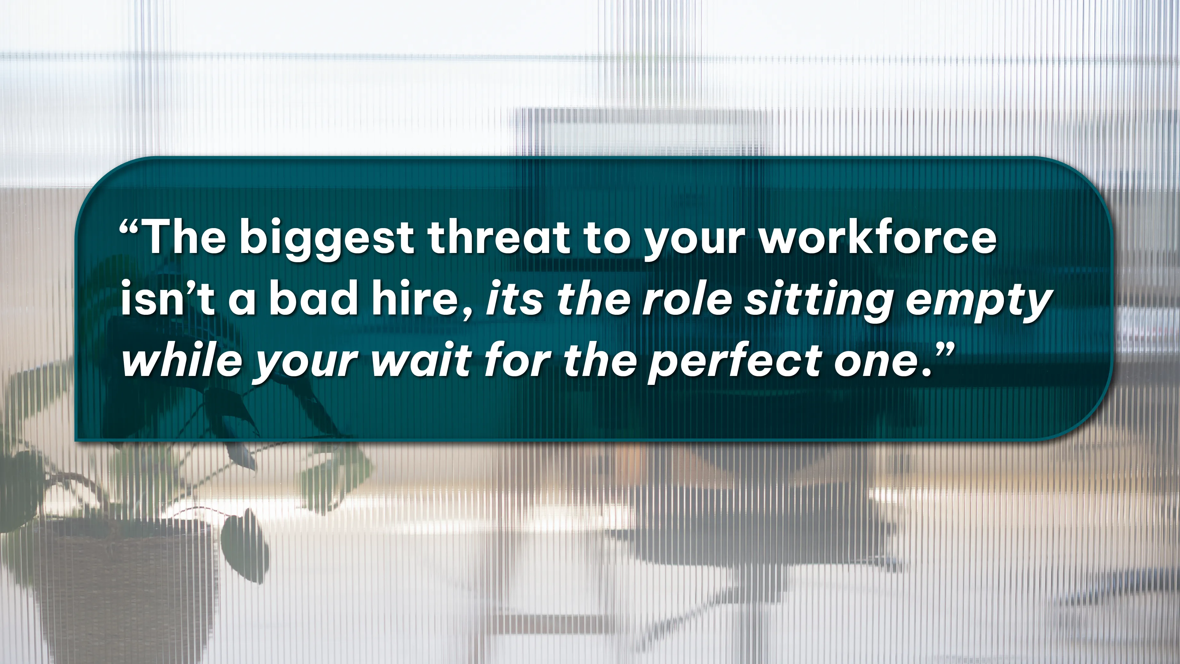 The biggest threat to your team is the role you keep leaving open